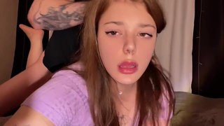 Русское домашнее порно с падчерицей