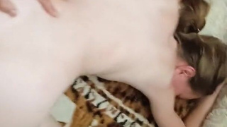 Страстный анал с финалом внутри