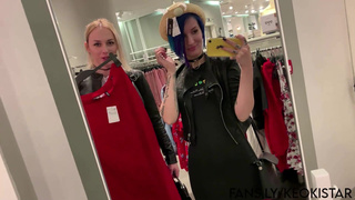 I sucked her dick in the dressing room risky sex with tranny