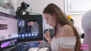 Kate Kuray горячее порно видео с дрочкой