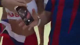 Natalia Football fan - Смотреть онлайн секс видео с горячей девушкой в футболке