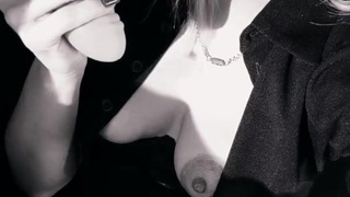 I jerked off my pussy right in the parking lot in the car - (from the first person).mp4