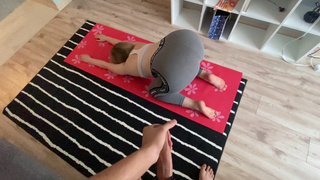 Сочная BBW йога и жесткий трах