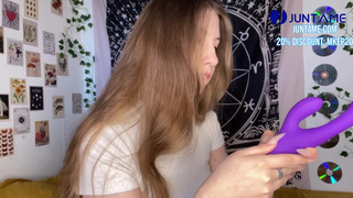 Секс видео с игрушкой Juntame - мощный оргазм в HD