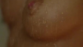 SKIP Girl playing with wax in the shower.mp4