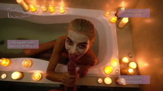 Горячая сучка Owl Crystal в страстном камшоте и кремпае