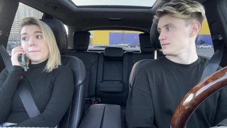 Страстный секс в такси