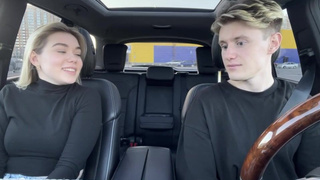 Страстный секс в такси