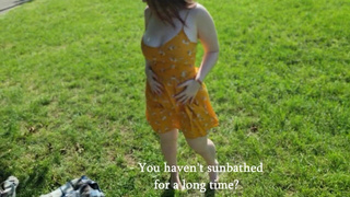 Секс в парке с загадочной незнакомкой