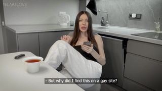 Горячее порно видео с курьером — страстный секс с знакомой