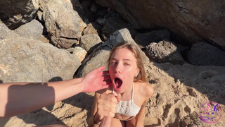 Реальное порно на берегу моря – украинские туристы в горячем видео