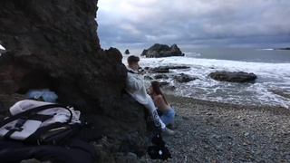 Страстный секс на пляже Крыма — эксклюзивное видео