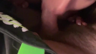 Sloppy blowjob in the car.mp4