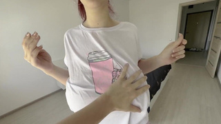 Секс с аппетитной женщиной и камшот без защиты