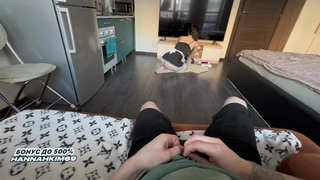 Секс видео онлайн: страстный момент с кремпаем