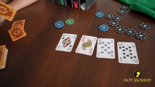 Мамка в порыве страсти после проигрыша