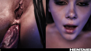 Реалистичное порно с щупальцами