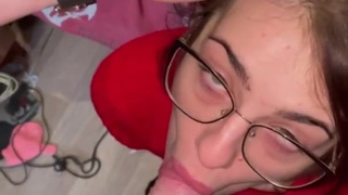 Кунилингус и глубокий минет перед грубым финалом