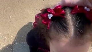 Горячее порно видео с развратной студенткой на пляже