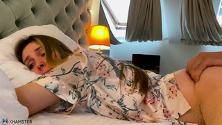Страстный секс с мачехой Alina Rai пока отец не видит