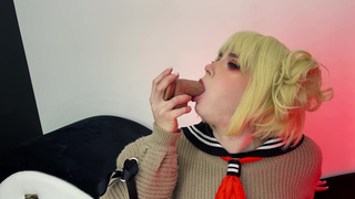 Свити Фокс и Химико Тога в жестком порно-косплее – смотреть онлайн