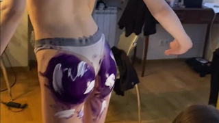 Страстные игры с красками и телом смотреть онлайн