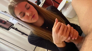 Порно ролик с разогревом перед съемками