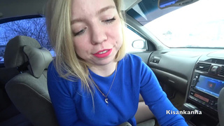 Женатый секс в авто: горячий минет и страсть на заднем сиденье