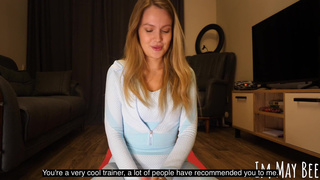 My fitness instructor started jerking off on me during my workout. POV JOI VIRTUAL SEX.mp4