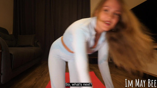 My fitness instructor started jerking off on me during my workout. POV JOI VIRTUAL SEX.mp4