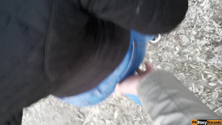 Random Blowjob To My StepBrother Dick In Real Public Area.mp4