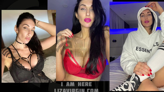 Morning porn star Liza Virgin. Pissing and going to workout