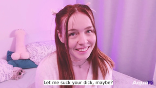 Секс видео: сводная сестра сосет член в домашней обстановке