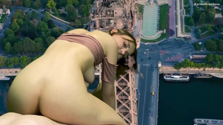 Русская студентка в страстном сексе в Париже