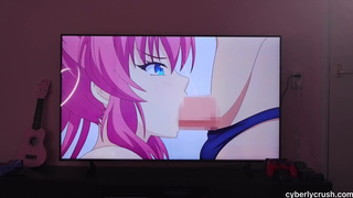 Fucking My Pussy While I Watch Hentai! ⧸ Monster Dildo Japanese Fantasy.mp4