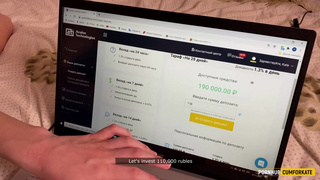 I got excited from his earnings and sucked cock. Cum filled face.mp4